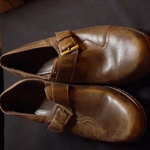 Clarks Brown Slip Ons 8.5